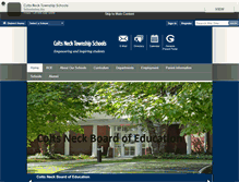 Tablet Screenshot of coltsneckschools.org